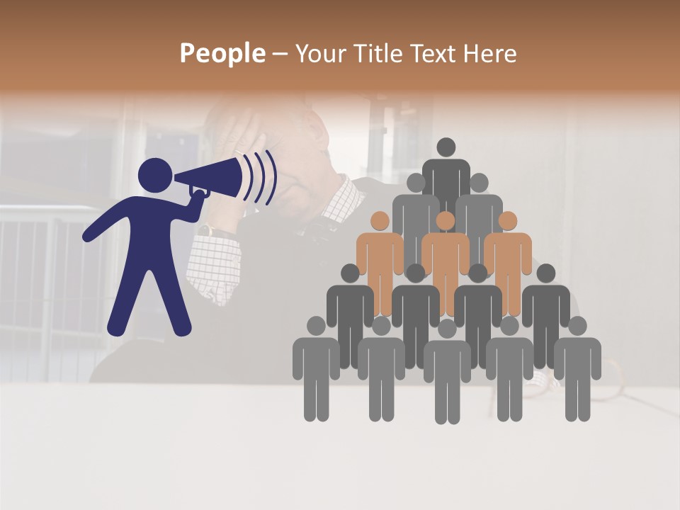 Tired Businessman PowerPoint Template