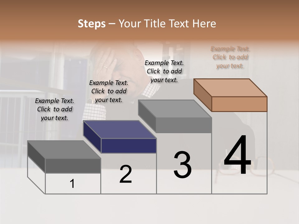 Tired Businessman PowerPoint Template