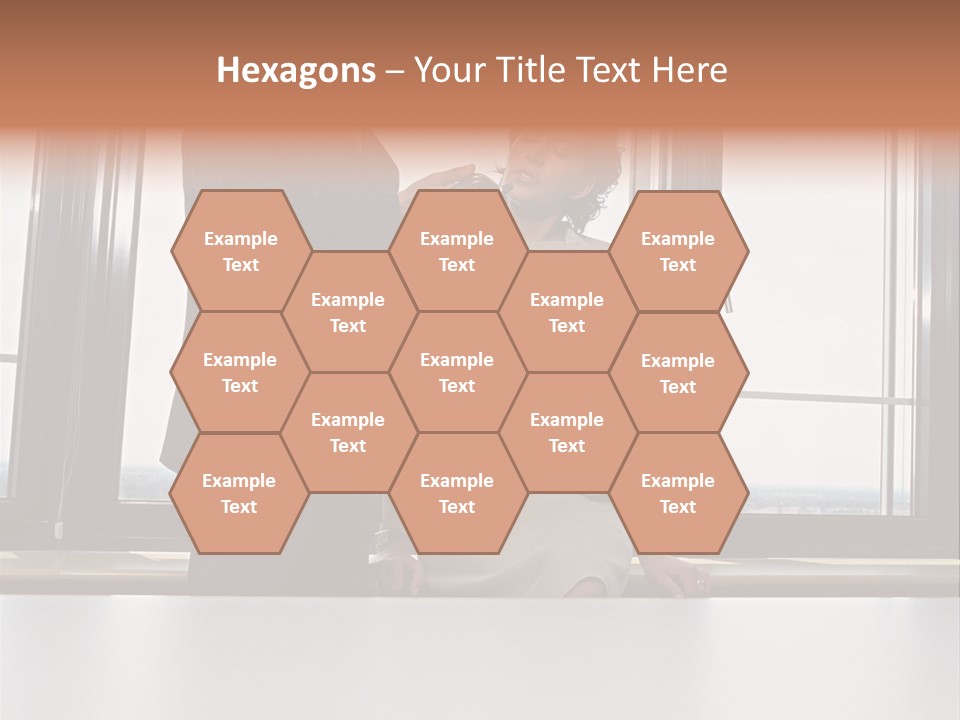 Business People With Palmtop PowerPoint Template