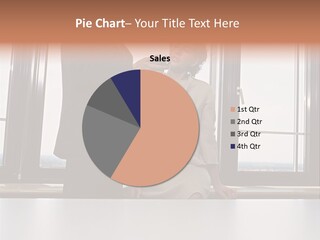 Business People With Palmtop PowerPoint Template