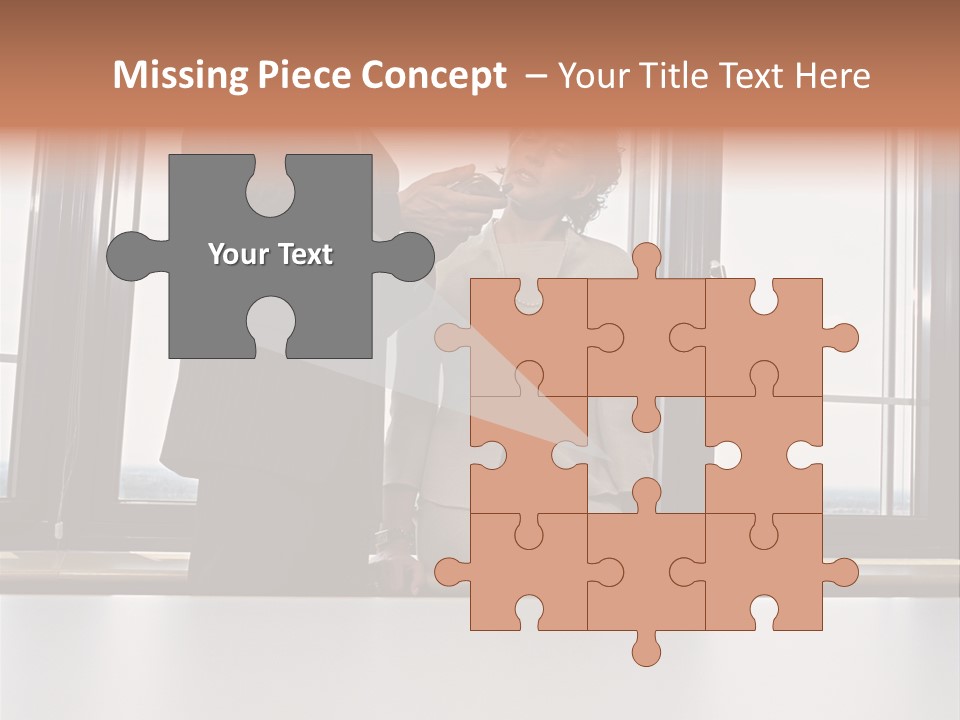 Business People With Palmtop PowerPoint Template