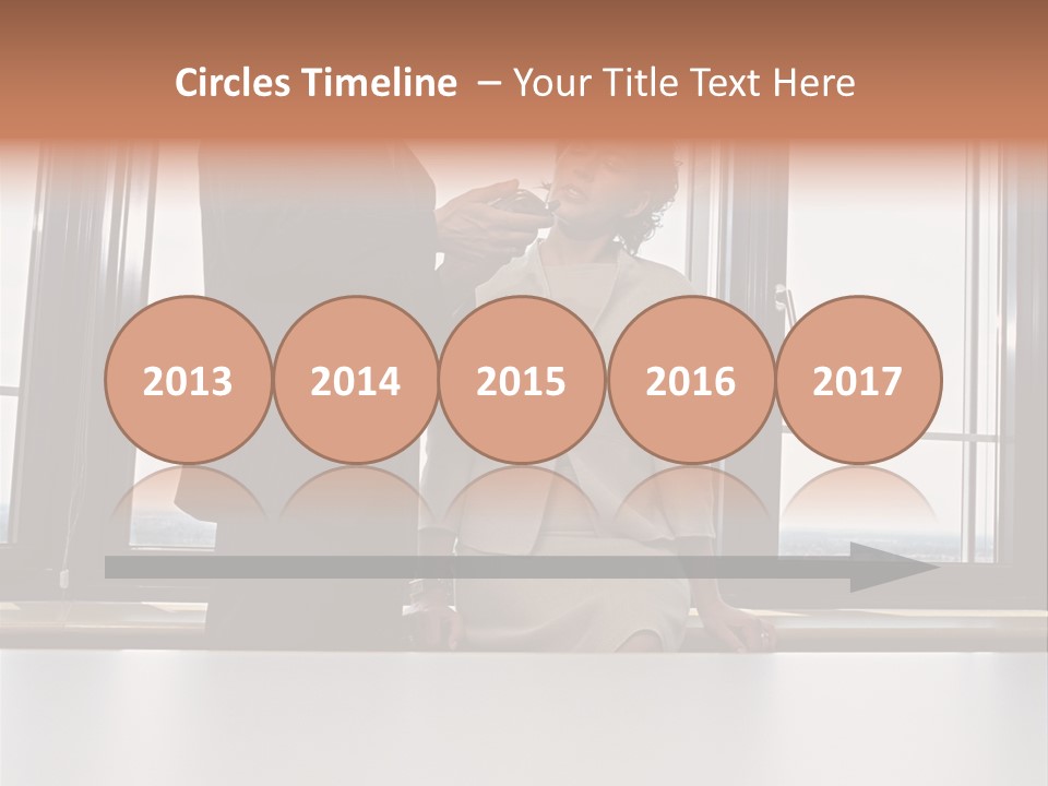 Business People With Palmtop PowerPoint Template