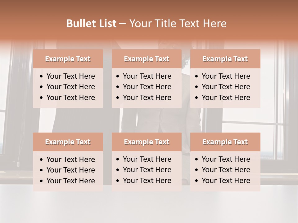 Business People With Palmtop PowerPoint Template