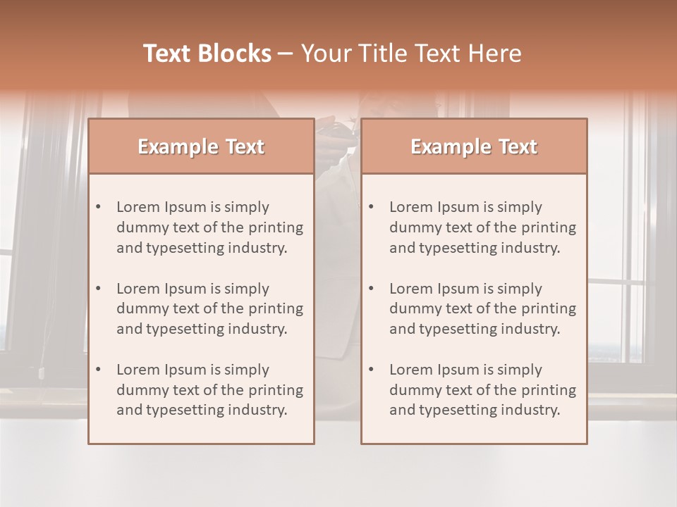 Business People With Palmtop PowerPoint Template