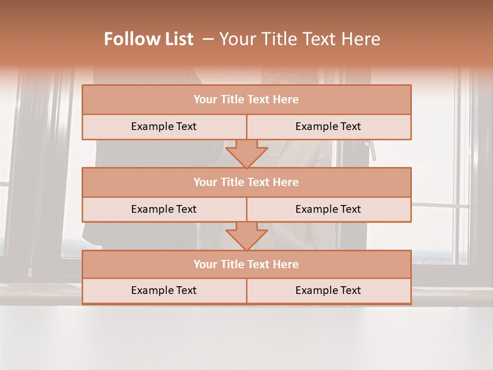 Business People With Palmtop PowerPoint Template