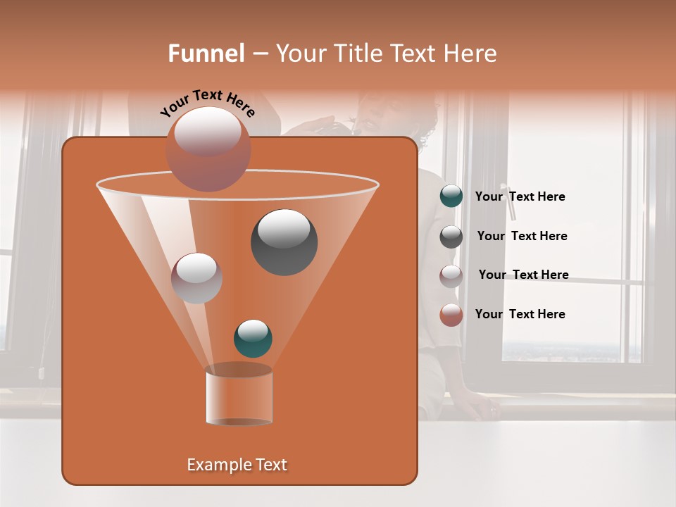Business People With Palmtop PowerPoint Template
