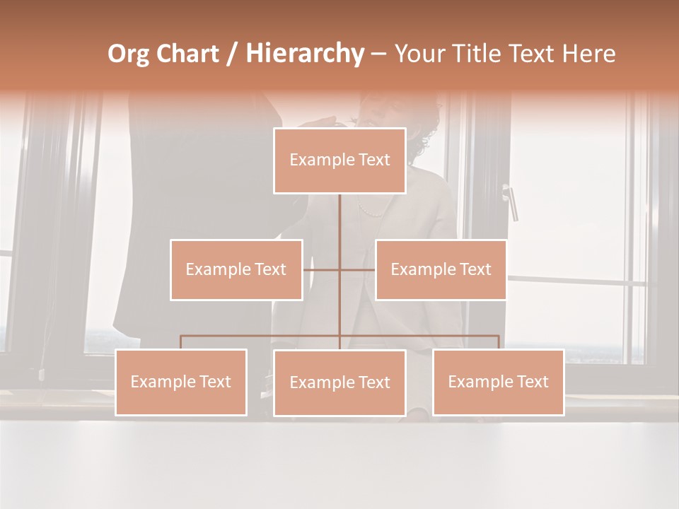 Business People With Palmtop PowerPoint Template