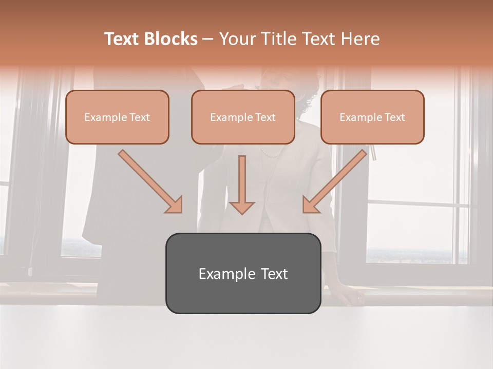 Business People With Palmtop PowerPoint Template