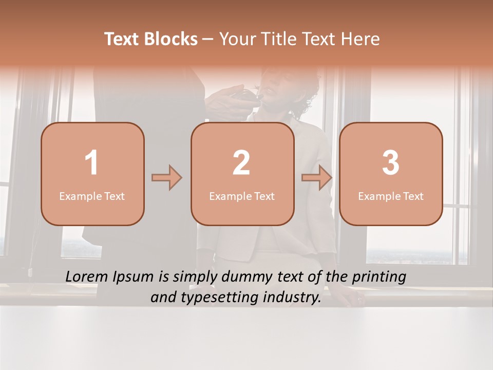 Business People With Palmtop PowerPoint Template