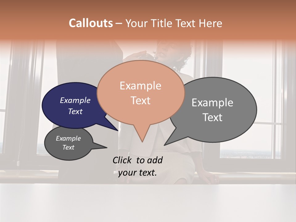 Business People With Palmtop PowerPoint Template