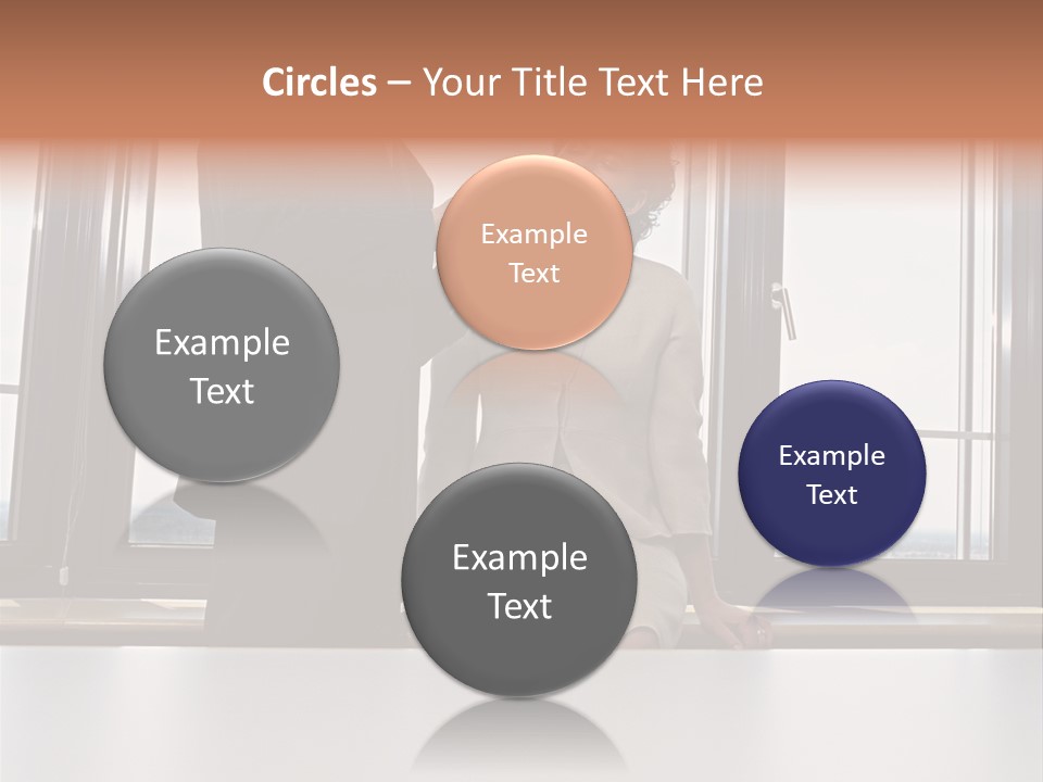 Business People With Palmtop PowerPoint Template