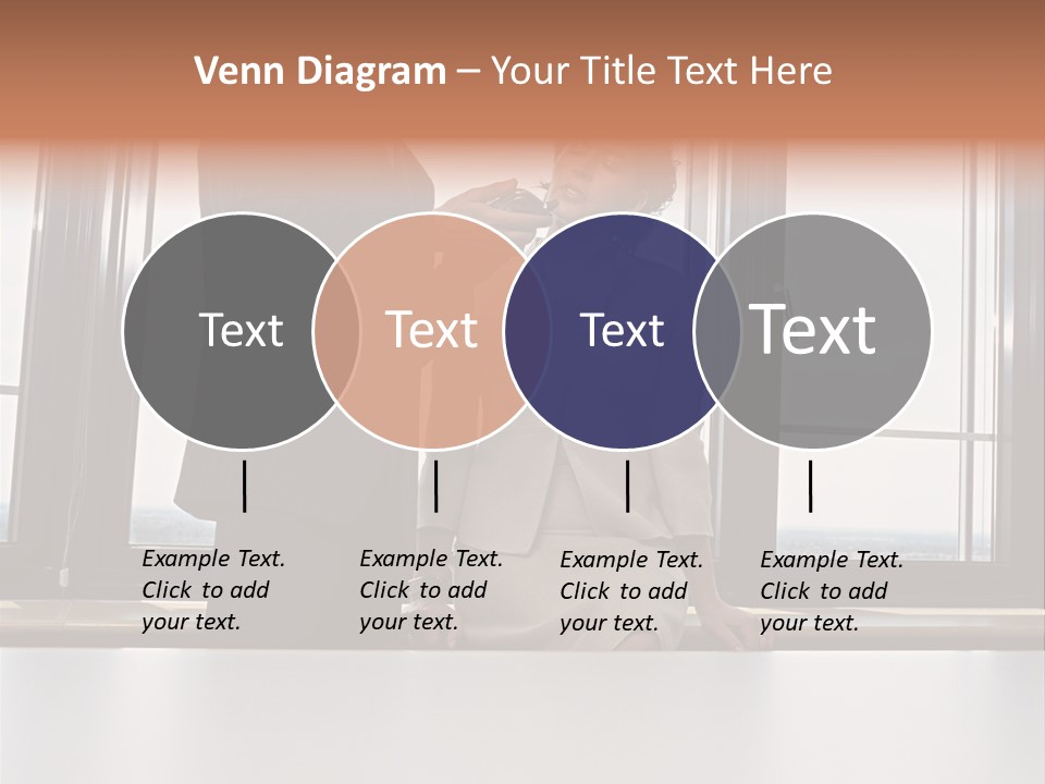 Business People With Palmtop PowerPoint Template
