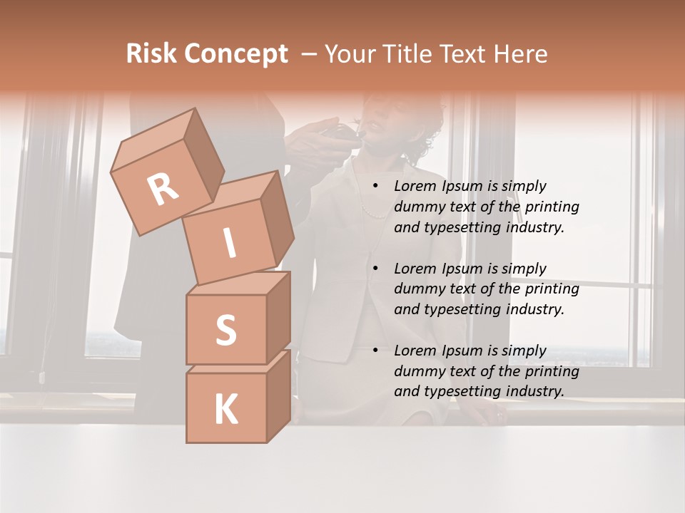 Business People With Palmtop PowerPoint Template