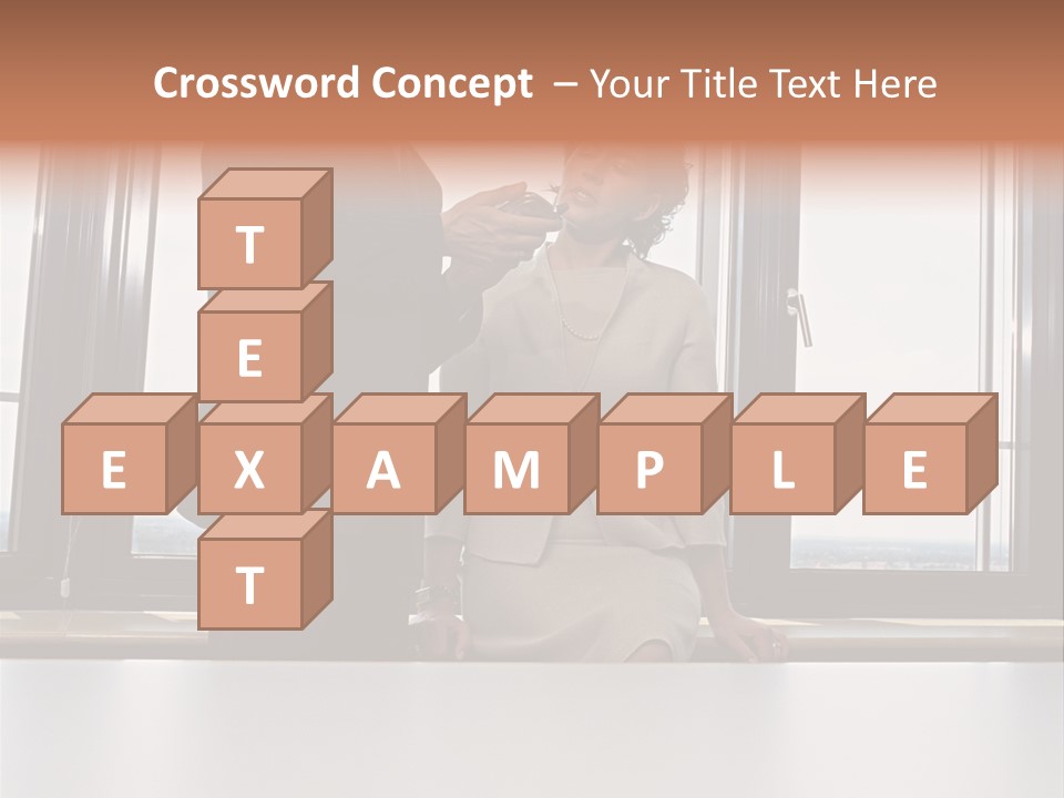 Business People With Palmtop PowerPoint Template