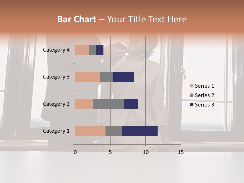 Business People With Palmtop PowerPoint Template
