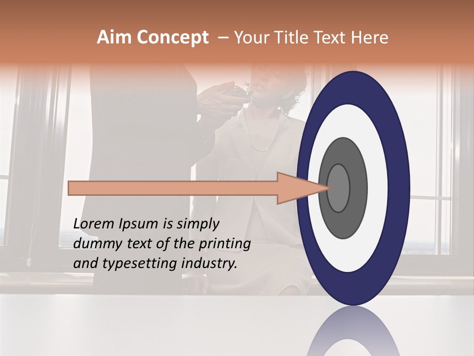 Business People With Palmtop PowerPoint Template