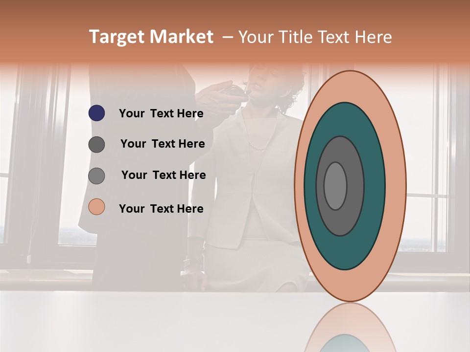 Business People With Palmtop PowerPoint Template