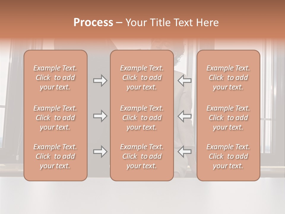 Business People With Palmtop PowerPoint Template