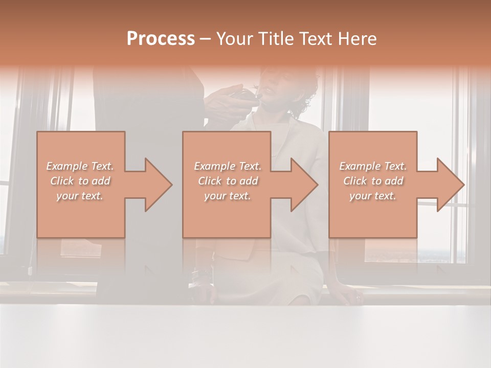 Business People With Palmtop PowerPoint Template
