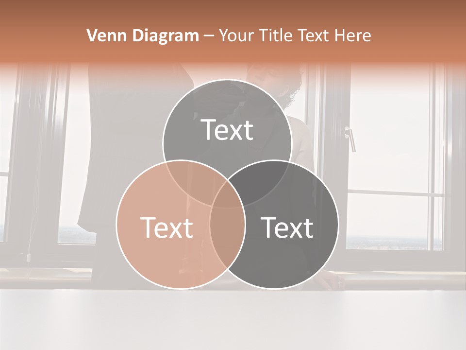 Business People With Palmtop PowerPoint Template