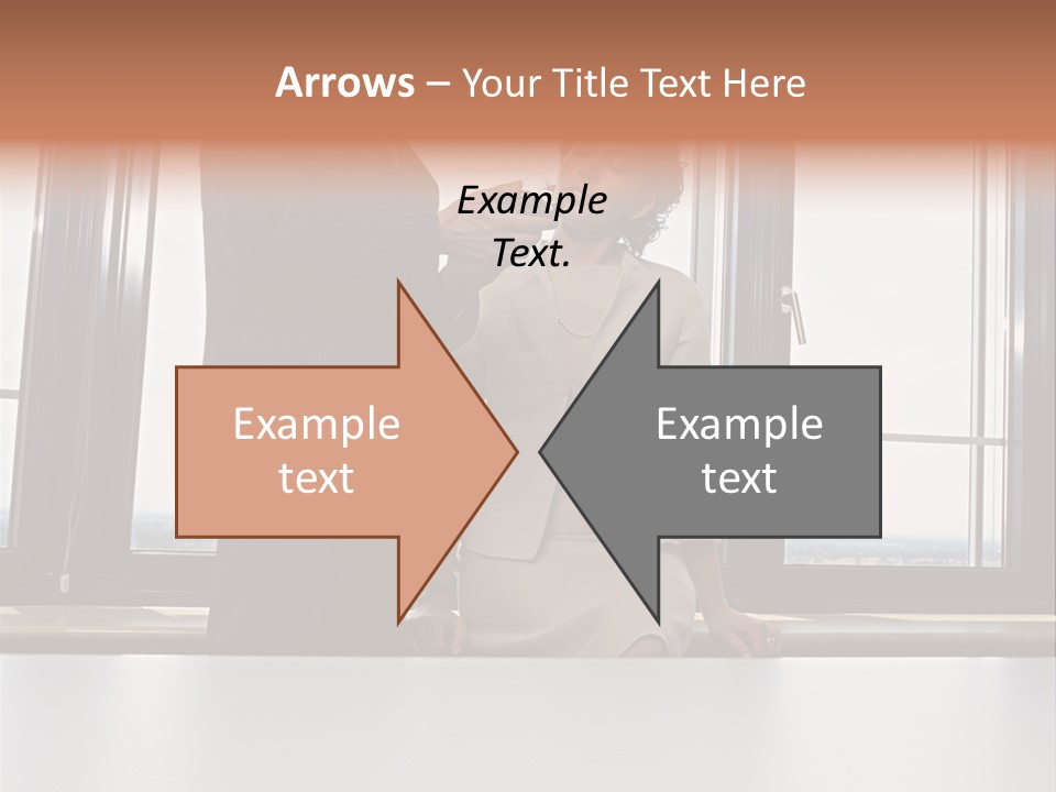 Business People With Palmtop PowerPoint Template