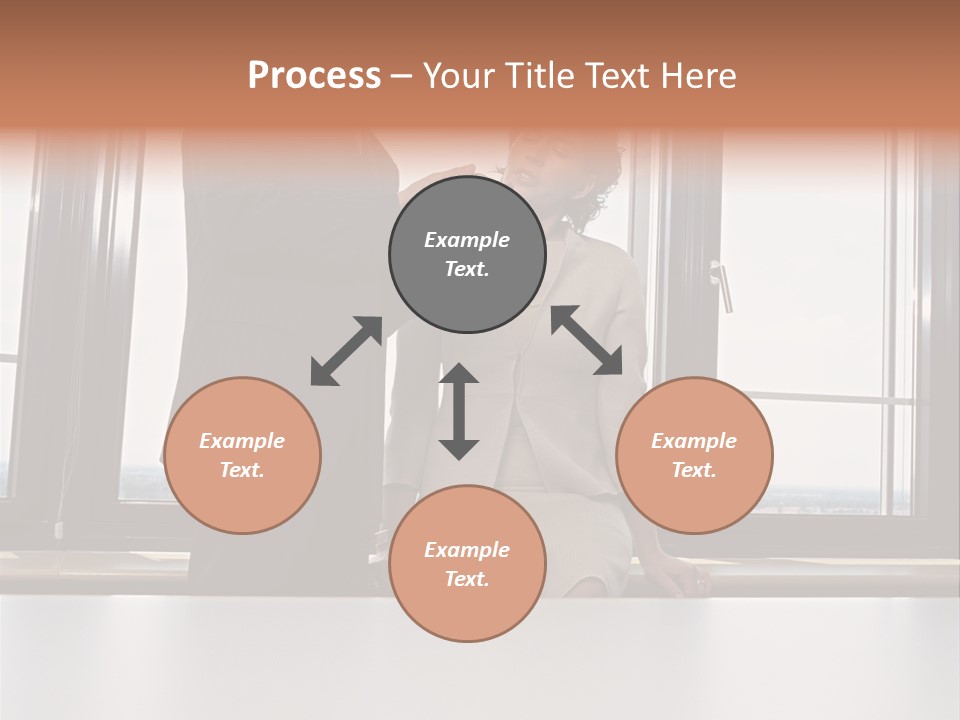 Business People With Palmtop PowerPoint Template