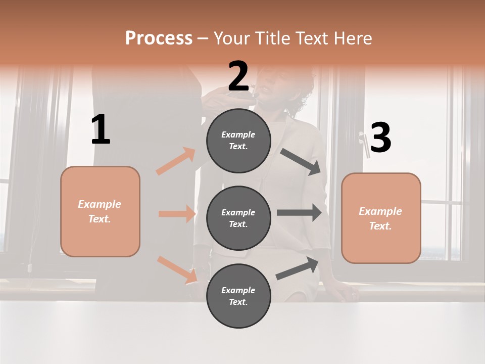 Business People With Palmtop PowerPoint Template