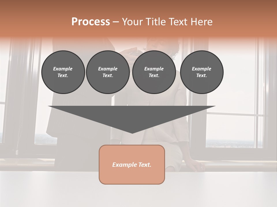 Business People With Palmtop PowerPoint Template