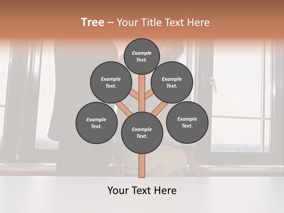 Business People With Palmtop PowerPoint Template