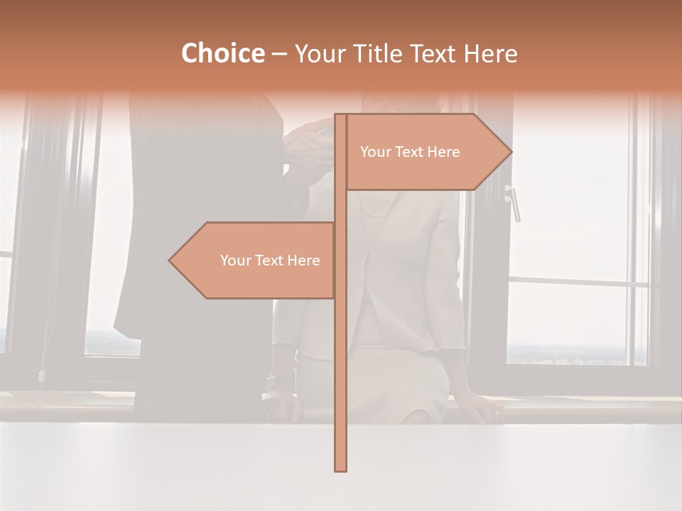 Business People With Palmtop PowerPoint Template