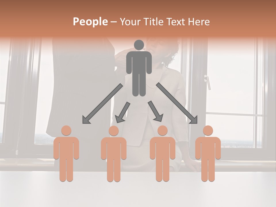 Business People With Palmtop PowerPoint Template