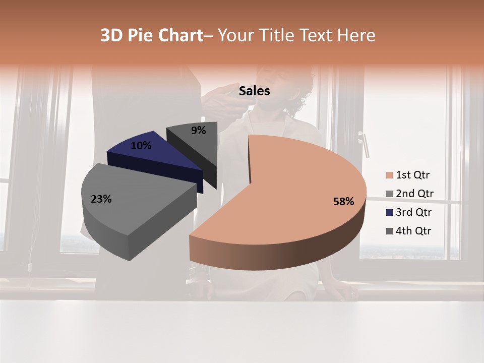 Business People With Palmtop PowerPoint Template