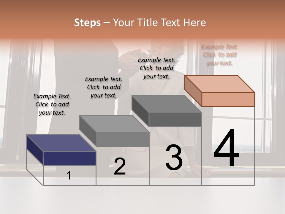 Business People With Palmtop PowerPoint Template