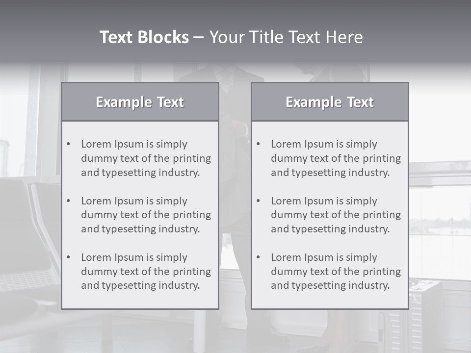 Amusement Park Rides Fun Fairs White PowerPoint Template