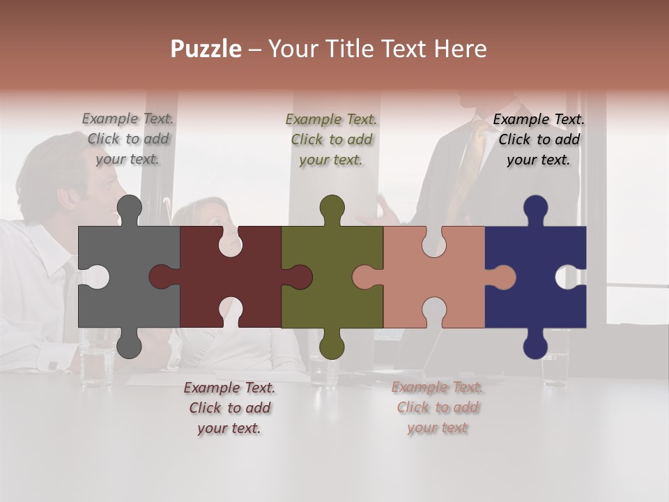 Brainstorm Mature Laptopcomputer PowerPoint Template