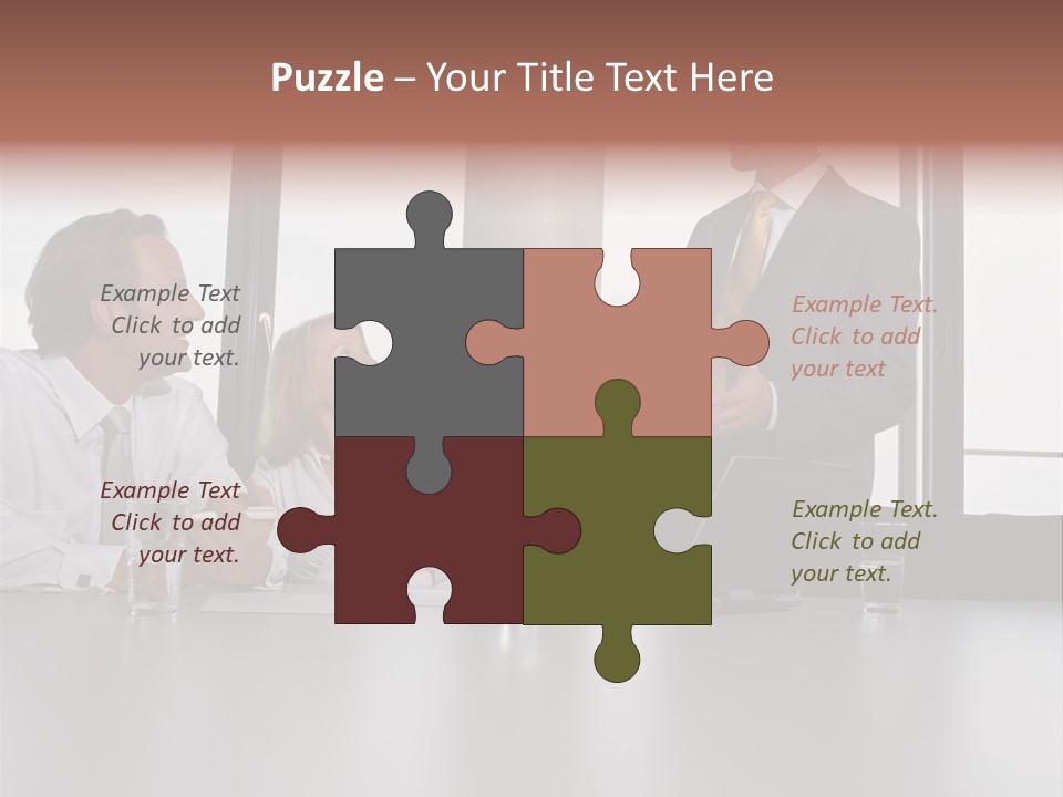 Brainstorm Mature Laptopcomputer PowerPoint Template