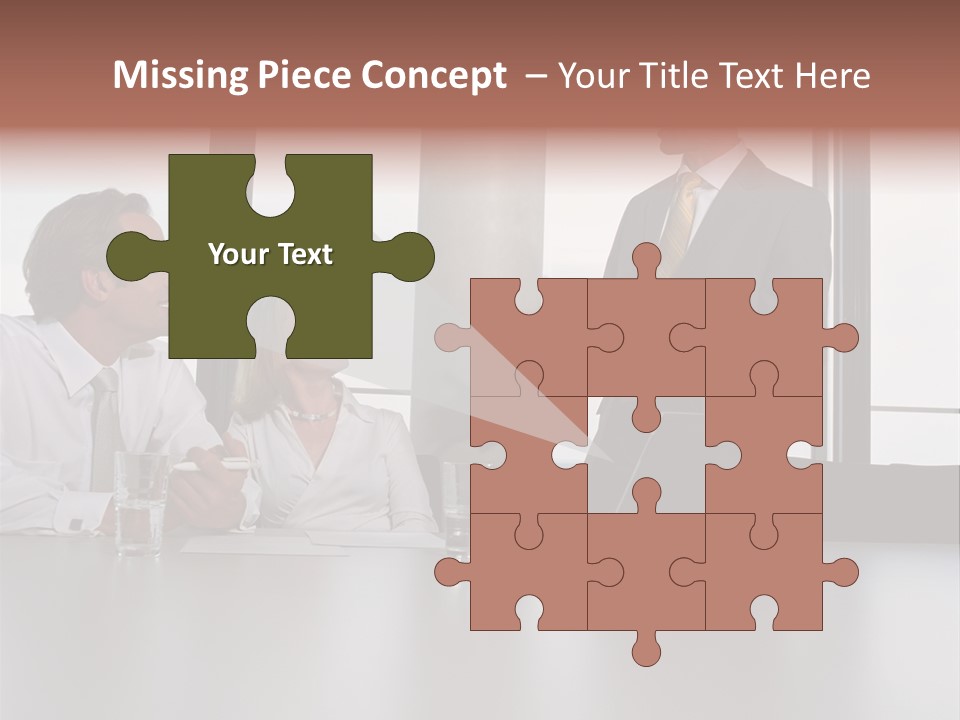 Brainstorm Mature Laptopcomputer PowerPoint Template