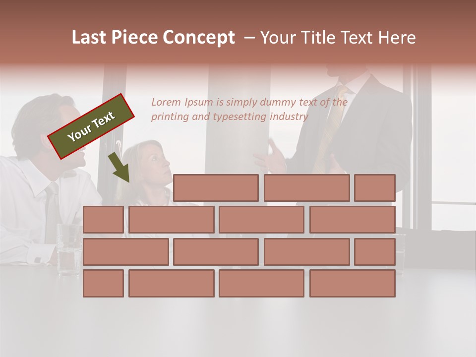 Brainstorm Mature Laptopcomputer PowerPoint Template