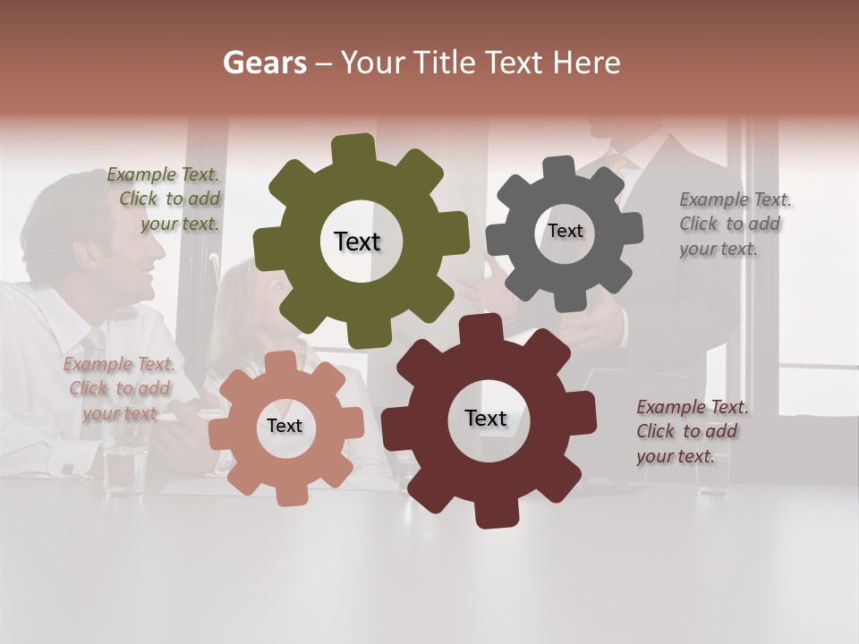 Brainstorm Mature Laptopcomputer PowerPoint Template