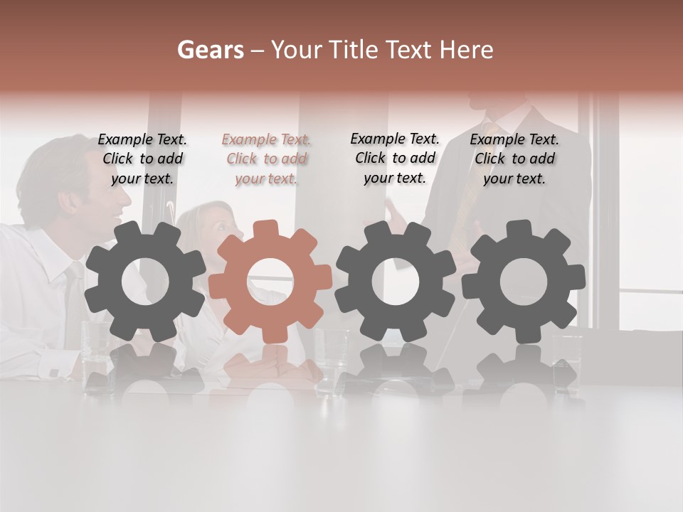 Brainstorm Mature Laptopcomputer PowerPoint Template