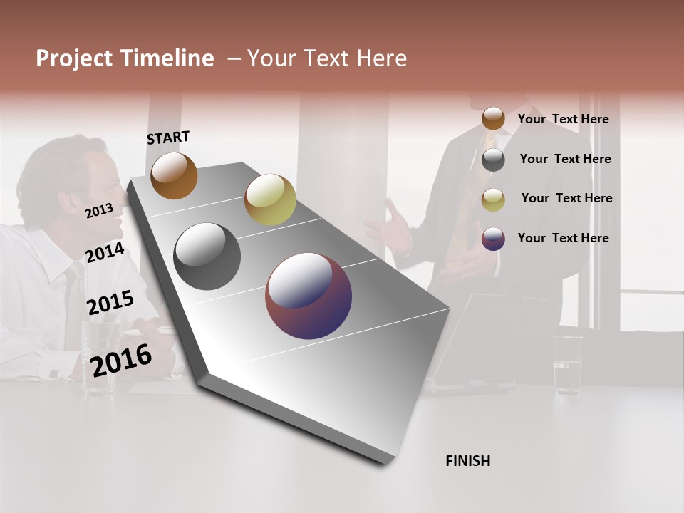 Brainstorm Mature Laptopcomputer PowerPoint Template