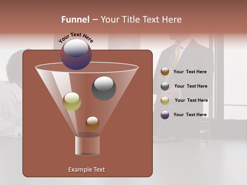 Brainstorm Mature Laptopcomputer PowerPoint Template