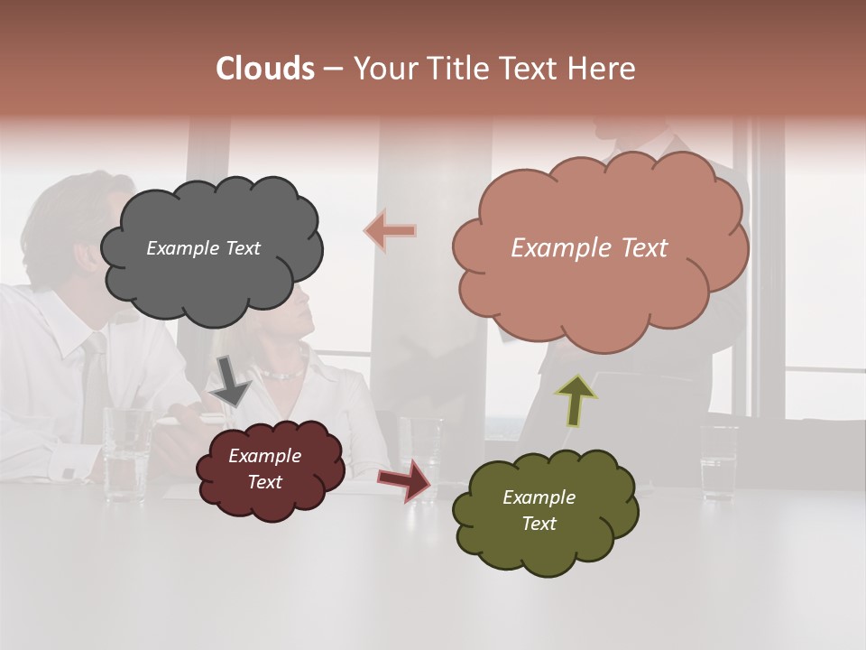 Brainstorm Mature Laptopcomputer PowerPoint Template
