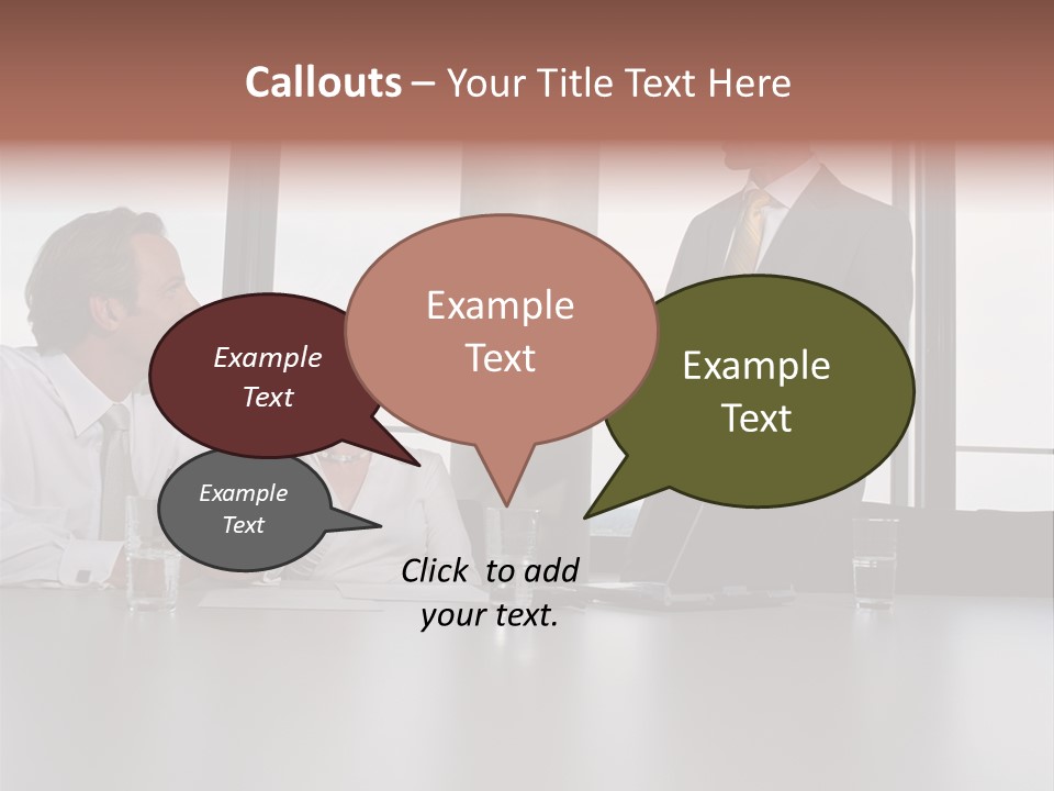 Brainstorm Mature Laptopcomputer PowerPoint Template