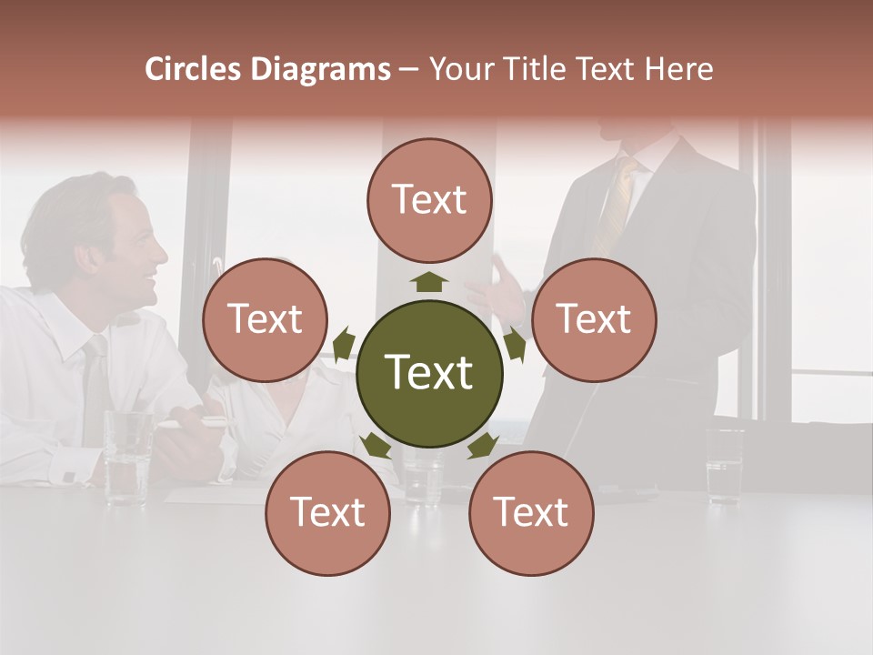 Brainstorm Mature Laptopcomputer PowerPoint Template