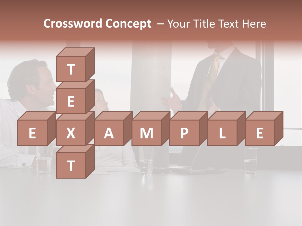Brainstorm Mature Laptopcomputer PowerPoint Template