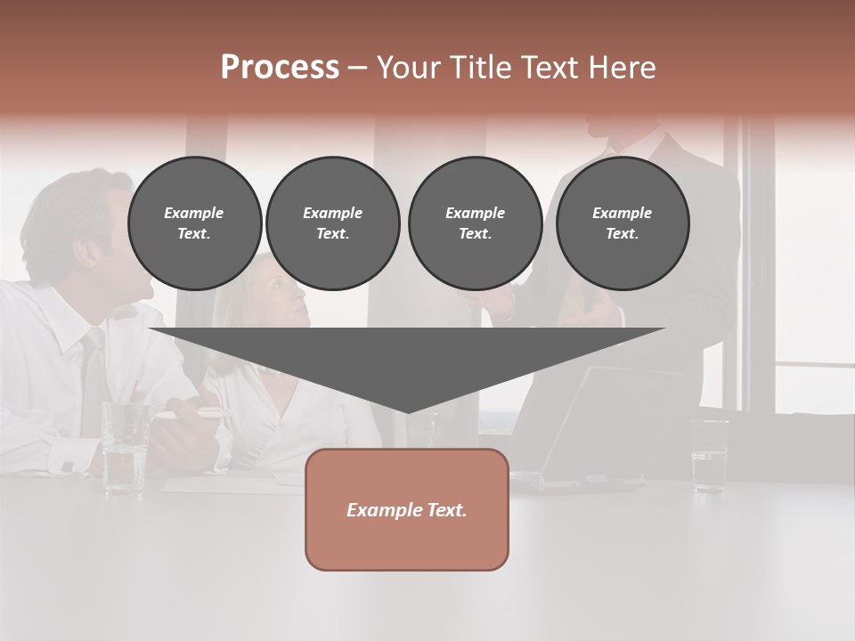 Brainstorm Mature Laptopcomputer PowerPoint Template