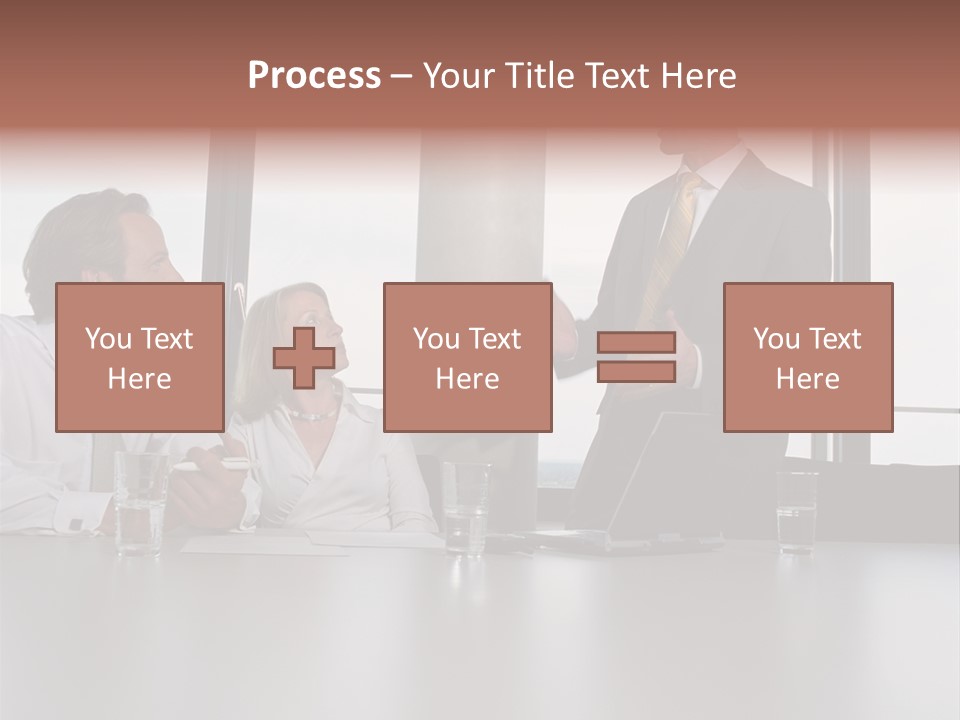 Brainstorm Mature Laptopcomputer PowerPoint Template