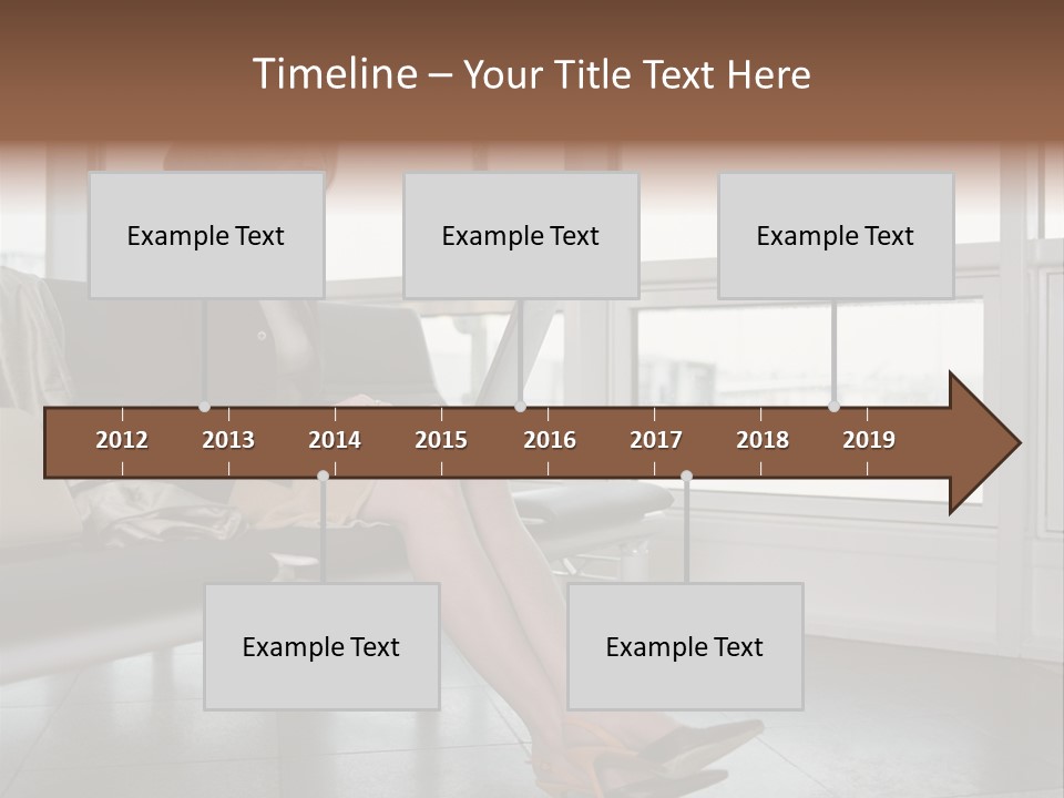 Woman Inside Print PowerPoint Template