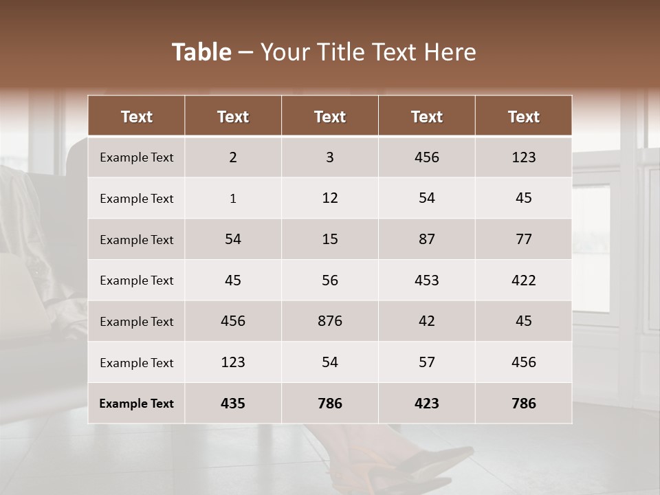 Woman Inside Print PowerPoint Template